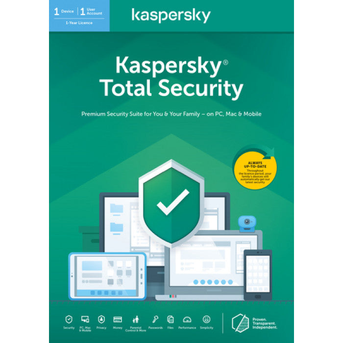 Kaspersky Lab Total Security 2022 Antivirus 1 year 3 Devices