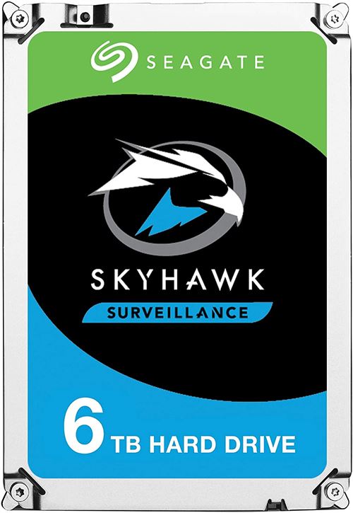 Seagate SkyHawk Surveillance HDD ST6000VX001 - Disque dur - 6 To - interne - 3.5" - SATA 6Gb/s - mémoire tampon : 256 Mo