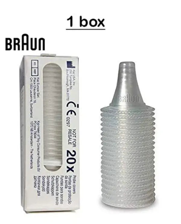 Braun Authentic Lens Covers Welch Allyn for ThermoScan Pro 6000  3 Boxes (60 Covers)